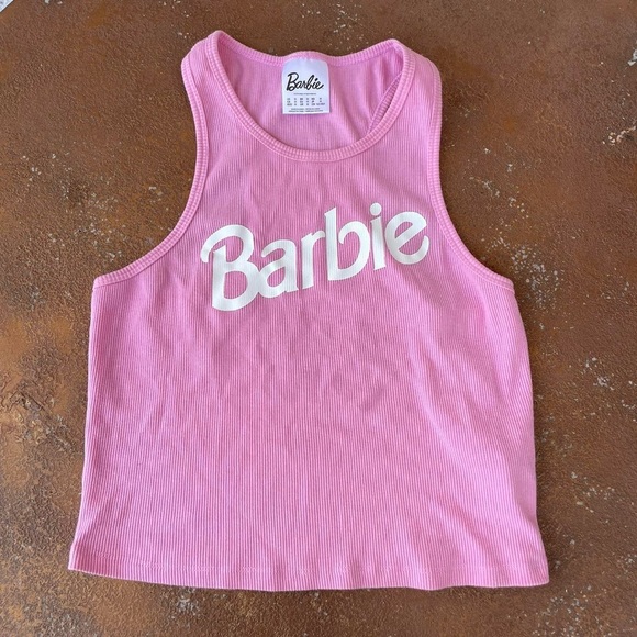 Barbie razor back cropped tank top - Picture 3 of 6
